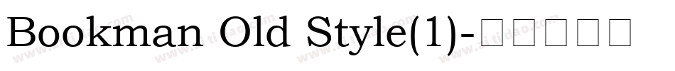 Bookman Old Style(1)字体转换